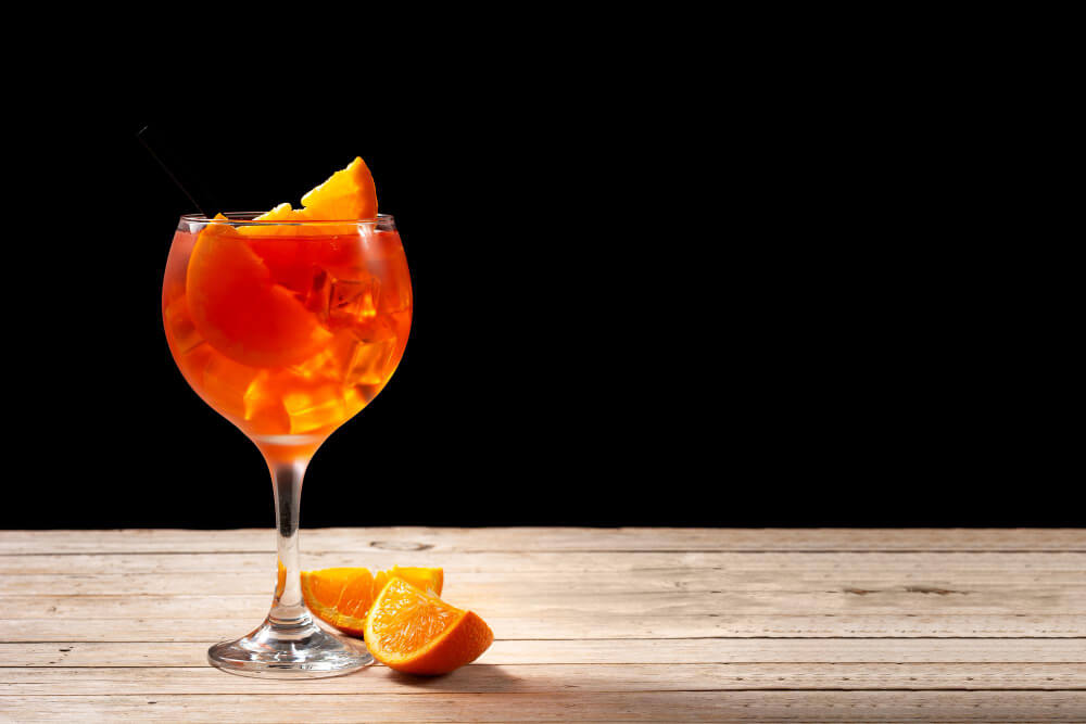 Aperol spritz makes an easy cocktail for valentines day