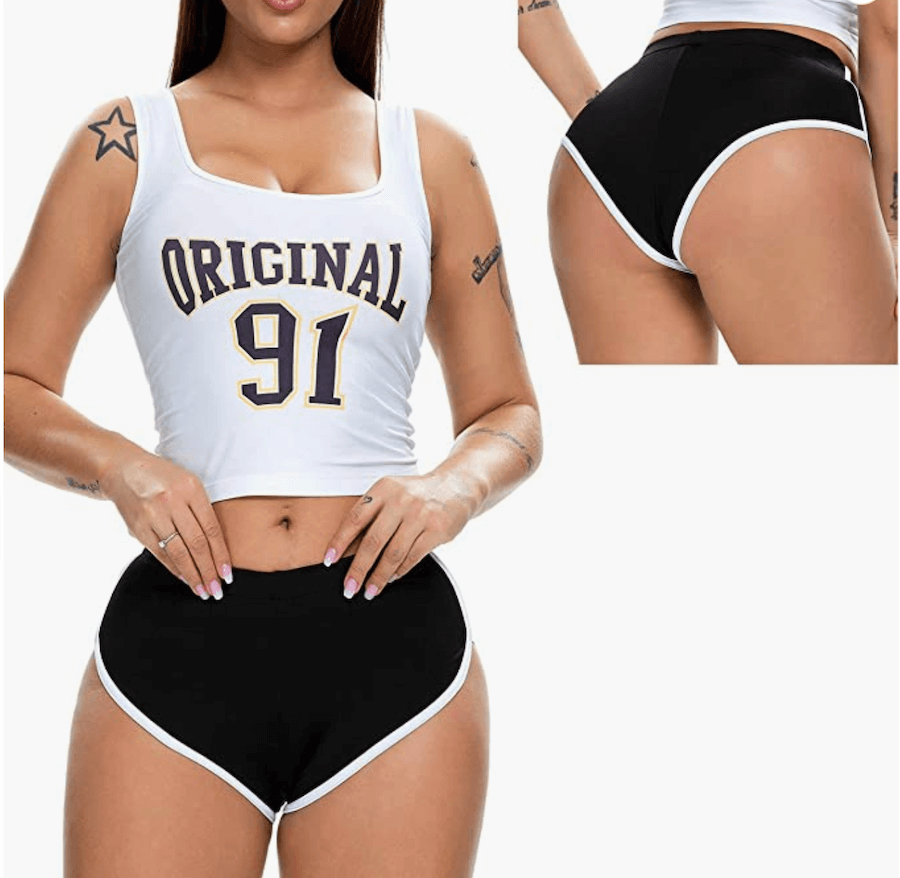 booty shorts are excellent for working out and are great sexy gym wear